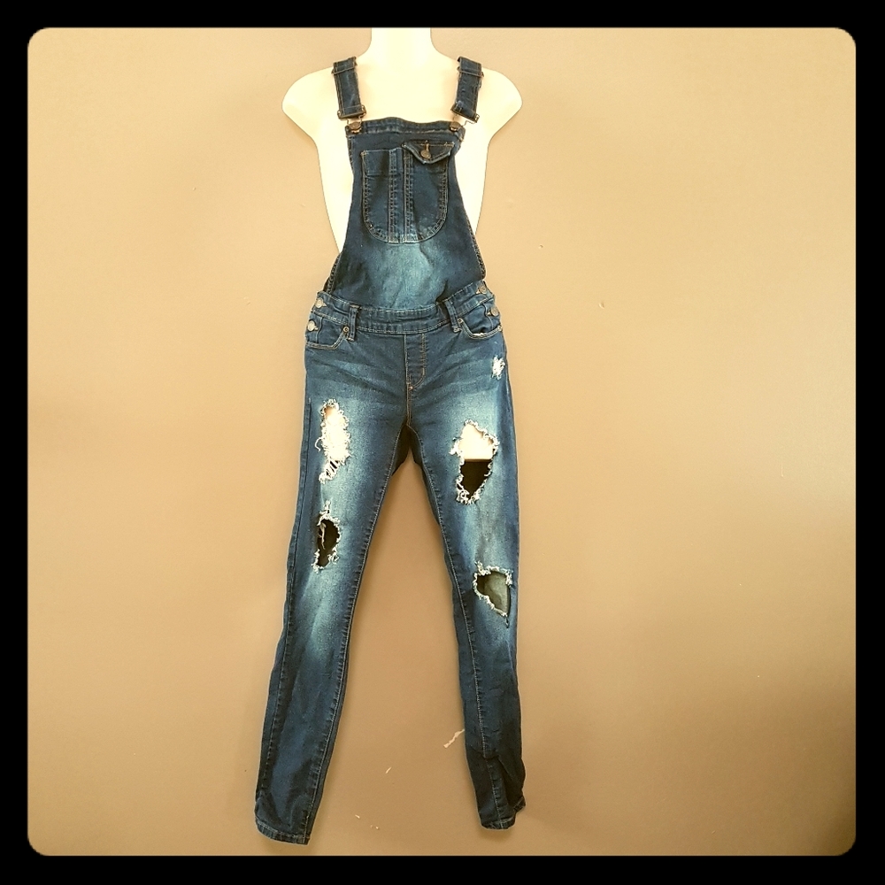 ☕ 2/$30 | Fitted denim overalls jumpsuit jumper